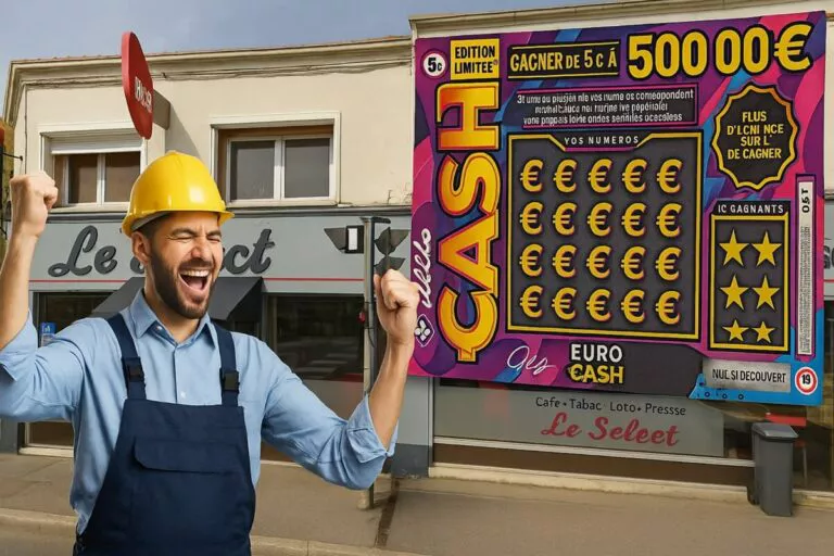 FDJ : « c’est du jamais vu ici », un ouvrier gratte un CASH et s’offre 500 000€ à Bruay-la-Buissière