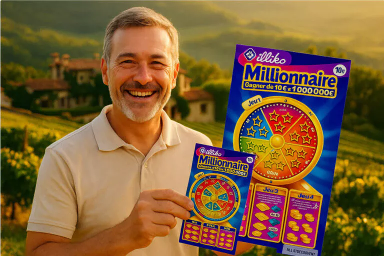 FDJ : « je me suis mis à trembler de joie », ce joueur remporte 1 million d’euros en grattant un ticket Millionnaire à Pugnac