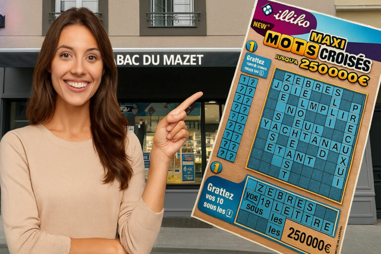 FDJ : « elle a suivi son intuition », elle gagne 250 000€ en grattant un Maxi Mots Croisés à Clermont-Ferrand !