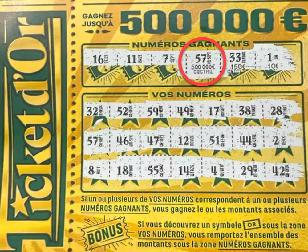 Le ticket gagnant qui a été acheté à Millau pour 500 000€ de gain