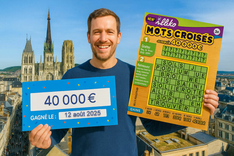 FDJ : un nouveau grand gagnant à Sotteville-lès-Rouen, 40 000€ remporté au ticket Mots Croisés