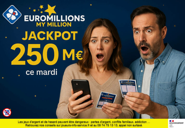 EuroMillions : « c’est du jamais vu en 22 ans » , ce mardi, nouveau jackpot record de 250 millions d’euros