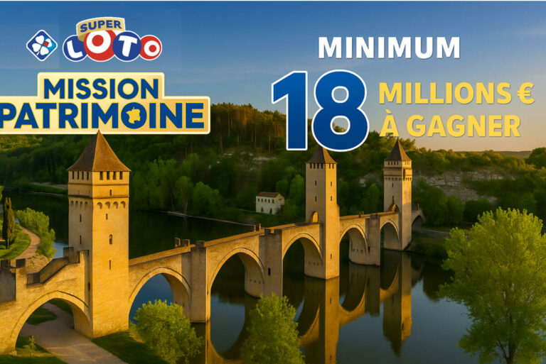 Super Loto du Patrimoine 2025 : jackpot de 18 millions d’euros, comment y jouer et jusqu’à quelle heure ?