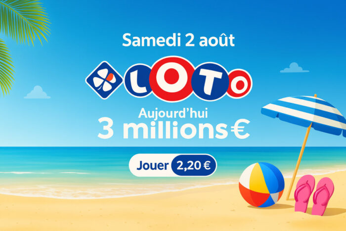Résultat Loto FDJ du samedi 2 août 2025 : la cagnotte de 3 millions d’euros a été remportée