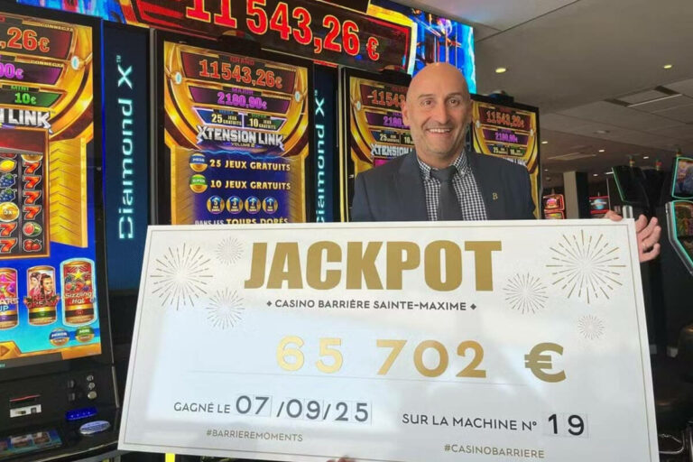 Casino Barrière Sainte Maxime : deux jours, deux jackpots et plus de 125 000€ remportés