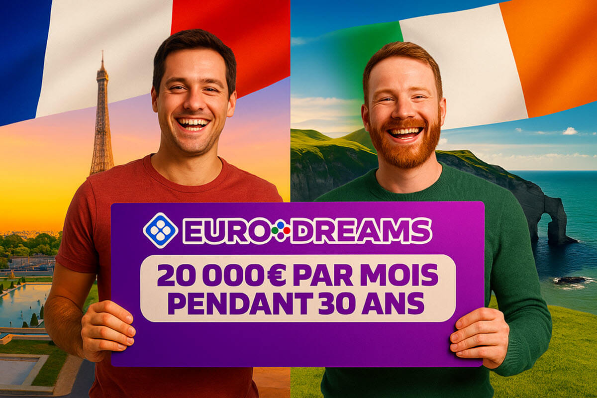 EuroDreams : un Français et un Irlandais décrochent la rente de 20 000 € par mois pendant 30 ans