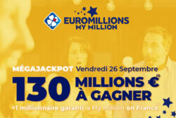 Mega Jackpot EuroMillions du vendredi 26 septembre : résultats et rapport de gains, un gagnant en Belgique