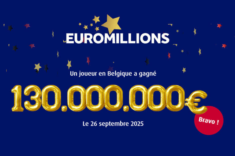 EuroMillions : un belge remporte le mega jackpot de 130 millions d’euros, 2e grand gagnant en Belgique