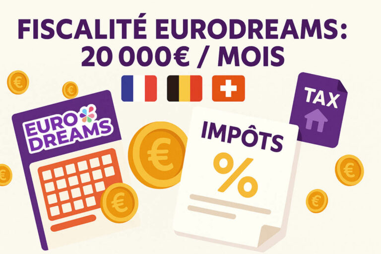 EuroDreams : impôts sur les gains en France, en Belgique et en Suisse, quelle fiscalité sur votre rente ?