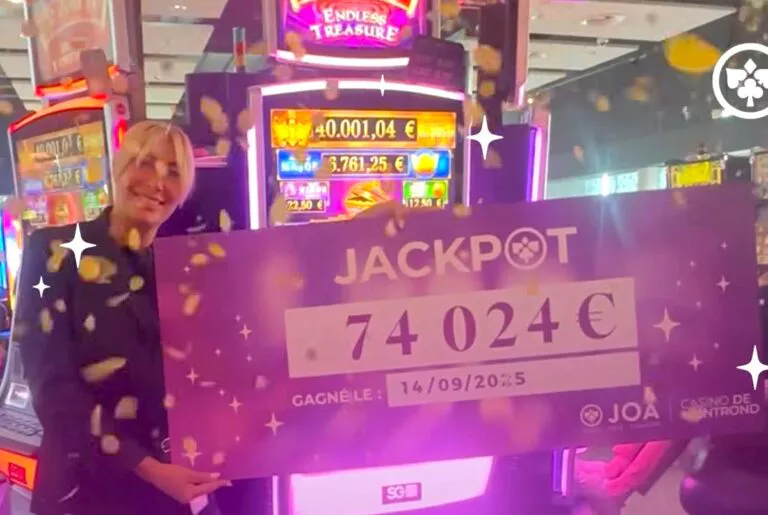 Casino de Montrond-les-Bains : elle repart avec plus de 74 000 € sur une machine accessible à partir de 1 centime