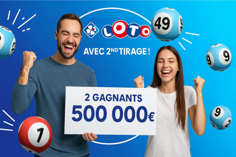 Loto FDJ : « J’ai vu les 500 000 euros s’afficher », 2 gagnants se partagent 1 million d’euros au 2nd tirage