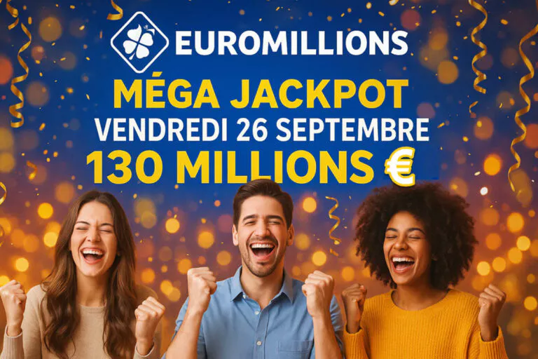 EuroMillions : un méga jackpot de 130 millions d’euros en jeu le 26 septembre (comment jouer, quels gains, quelle heure)