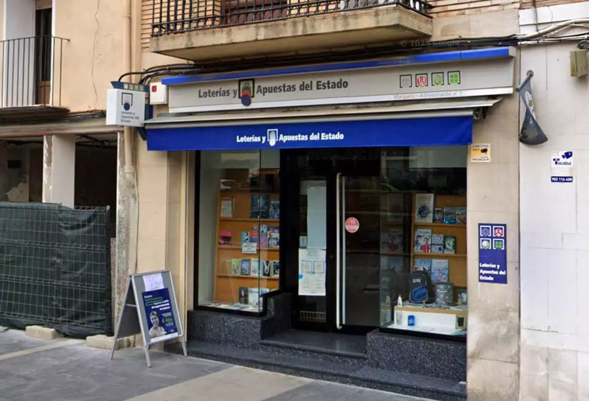 Le point de vente de la Loterias Y Apuestas qui a vendu le ticket gagnant Euromillions à Tarazona