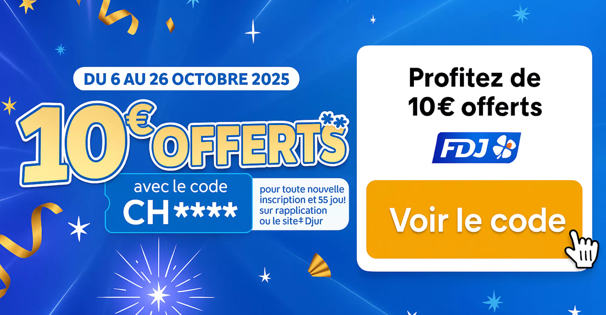 le nouveau code promo FDJ