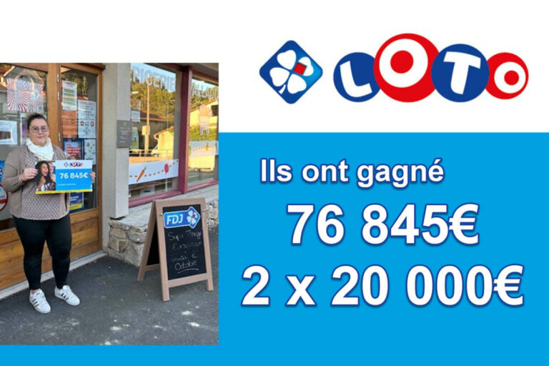 Loto FDJ : ces gagnants normands et auvergnat ont manqué le jackpot, mais remportent plusieurs dizaines de milliers d’euros