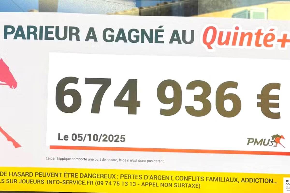 Quinté+ : « Tout le monde en parle », deux parieurs dans le Var et en Charente-Maritime gagnent 675 000 € au Prix de l'Arc de Triomphe