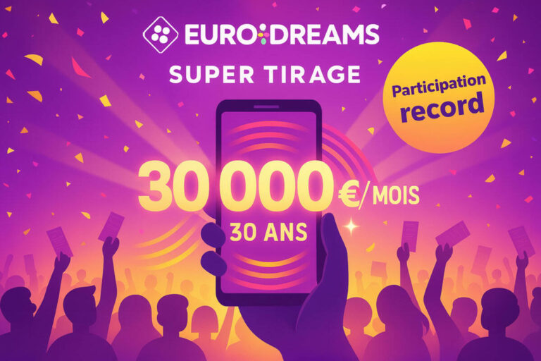 Super tirage EuroDreams : une forte participation mais pas de grand gagnant pour 30 000€ par mois