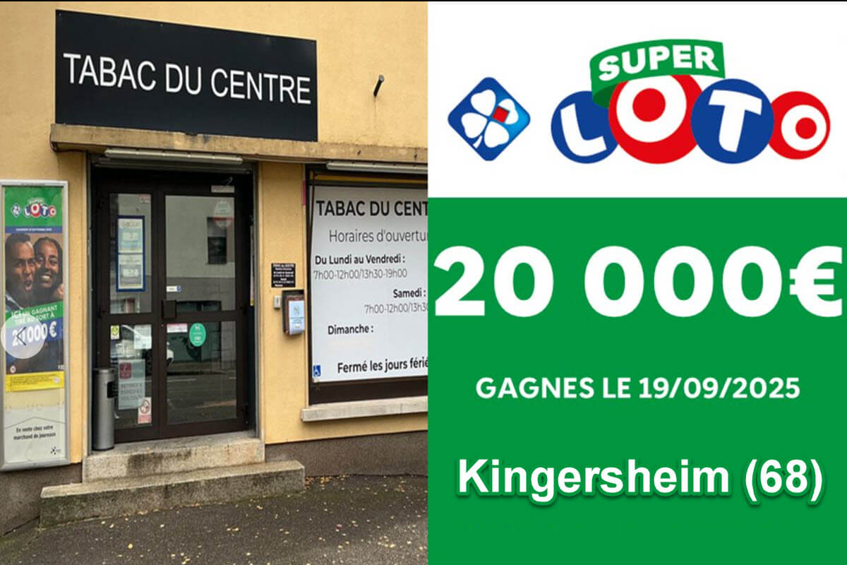 Super Loto FDJ : la chance continue à Kingersheim avec cet alsacien qui rafle 20 000 €