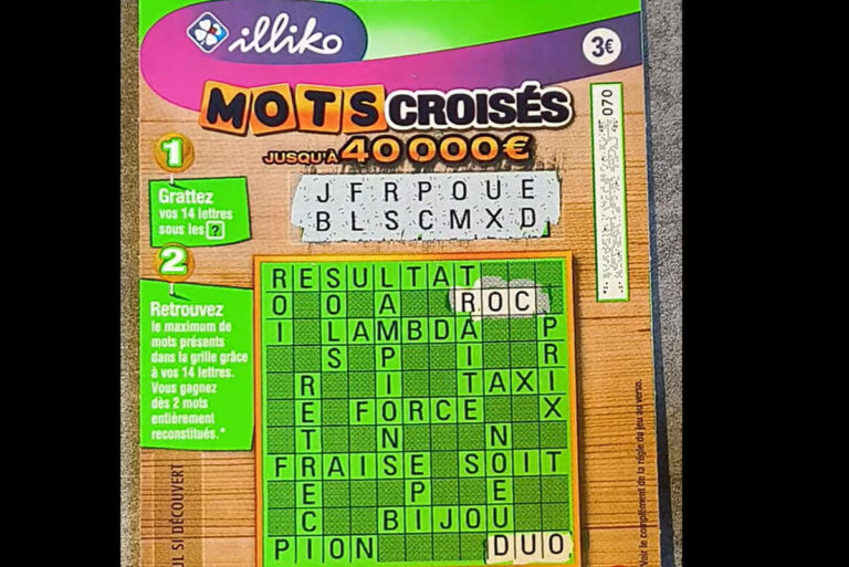 FDJ : à Compiègne, un joueur gratte son ticket favori Mots Croisés et empoche 40 000 €