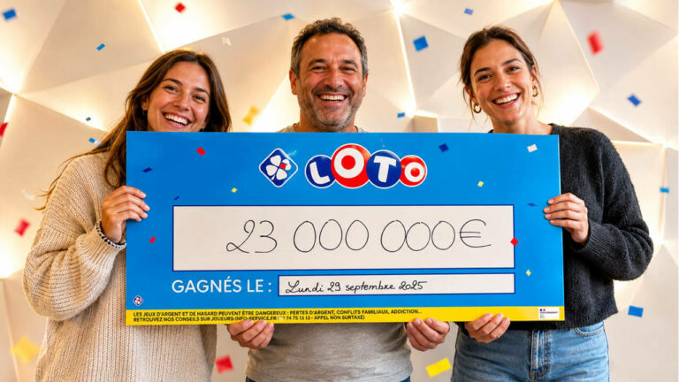 Loto FDJ : un code secret par SMS, un père et ses deux filles se partagent 23 millions d&rsquo;euros à Talence