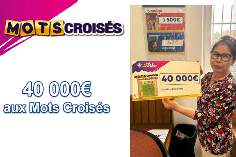 FDJ : un joueur de Kingersheim en Alsace décroche 40 000 € aux Mots Croisés