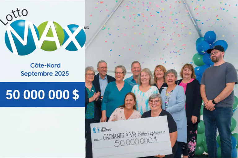 Lotto Max : un groupe de 14 québécois, tous voisins se partagent 50 millions de dollars