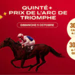 Quinté+ du jour : cagnottes exceptionnelles sur PMU.fr ce 5 octobre au Prix de l’Arc de Triomphe