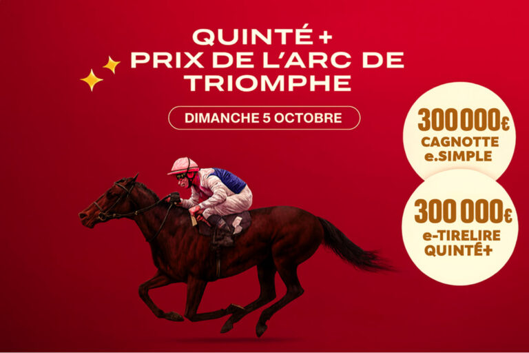 Quinté+ du jour : cagnottes exceptionnelles sur PMU.fr ce 5 octobre au Prix de l’Arc de Triomphe