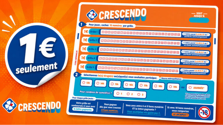 Prix d&rsquo;une grille Crescendo FDJ : combien ça coûte ?