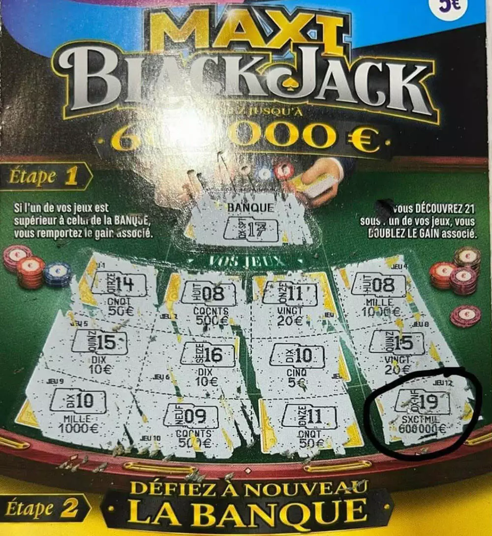 Le ticket gagnant du joueur de Sotteville-lès-Rouen à 600 000€