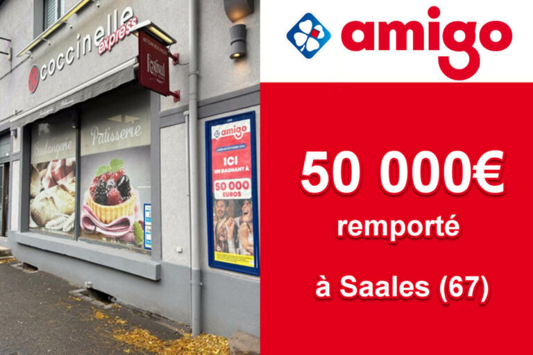 Amigo : 50 000 € tombés en Alsace à Saales, voici comment un joueur a décroché le gros lot !