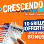 Crescendo FDJ : jusqu’à 10 grilles offertes avec un code promo en jouant sur FDJ.fr