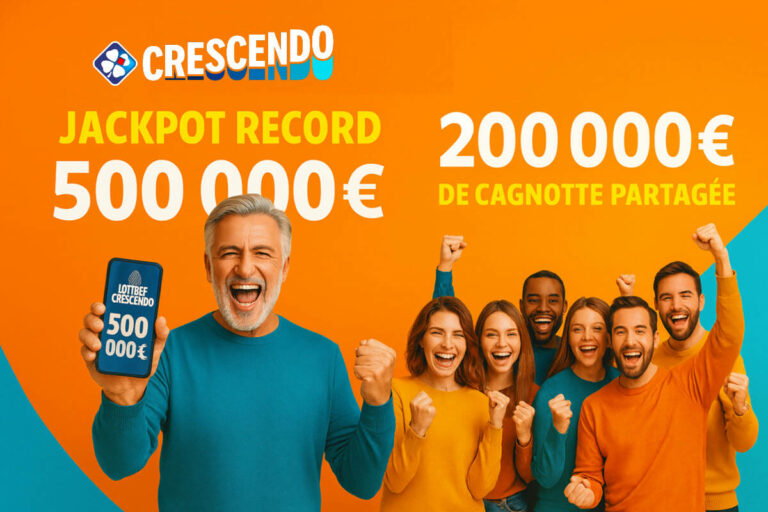 Crescendo FDJ : un jackpot record de 500 000€ remporté et une cagnotte partagée ce samedi