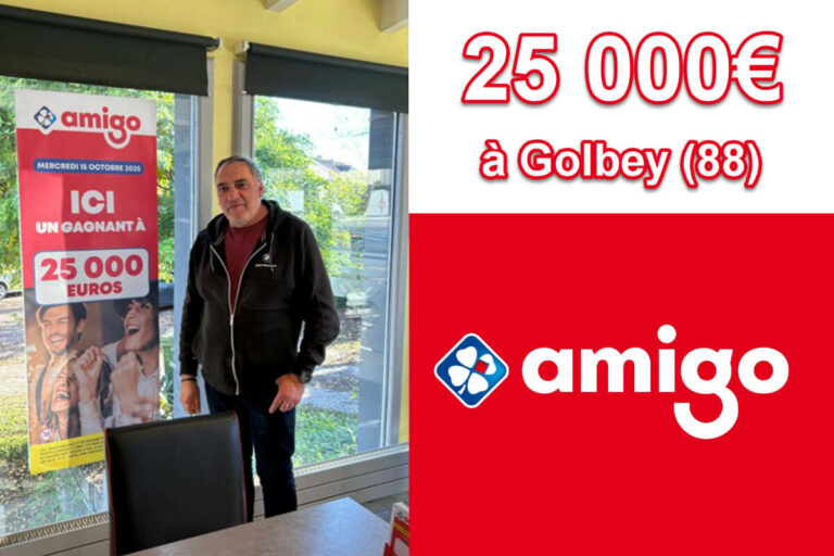 FDJ : 25 000€ gagné à Amigo, un lot record pour un Vosgien en misant 2€ seulement