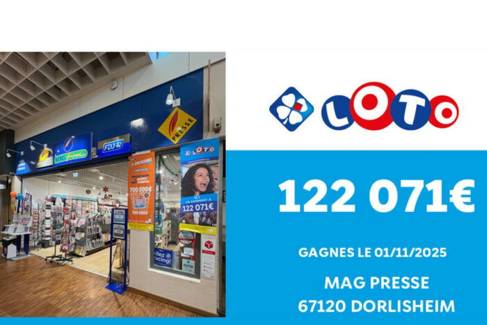 Loto FDJ : un alsacien de Dorlisheim remporte 122 071 €, il trouve 5 bons numéros