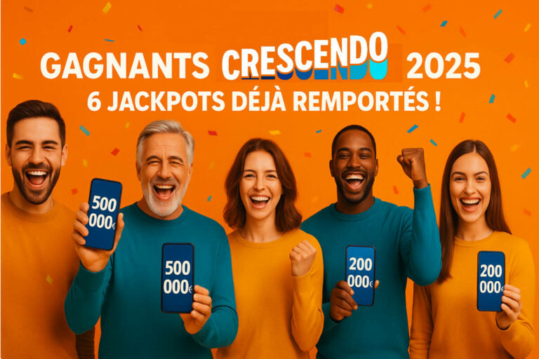 Crescendo FDJ : 6 grands gagnants et plus de 2 millions d’euros remportés, ces premiers chanceux