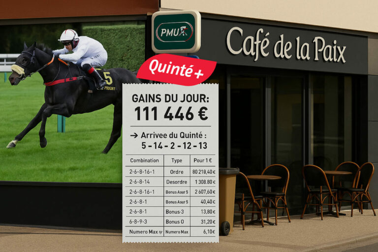PMU : « il vient tous les jours », un habitué normand rafle 111 502 € au Quinté+ en misant 8€ seulement