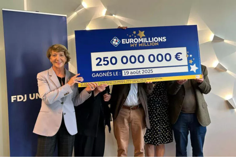 EuroMillions : on connait les gagnants des 250 millions d’euros, cinq amis qui jouaient ensemble pour la première fois