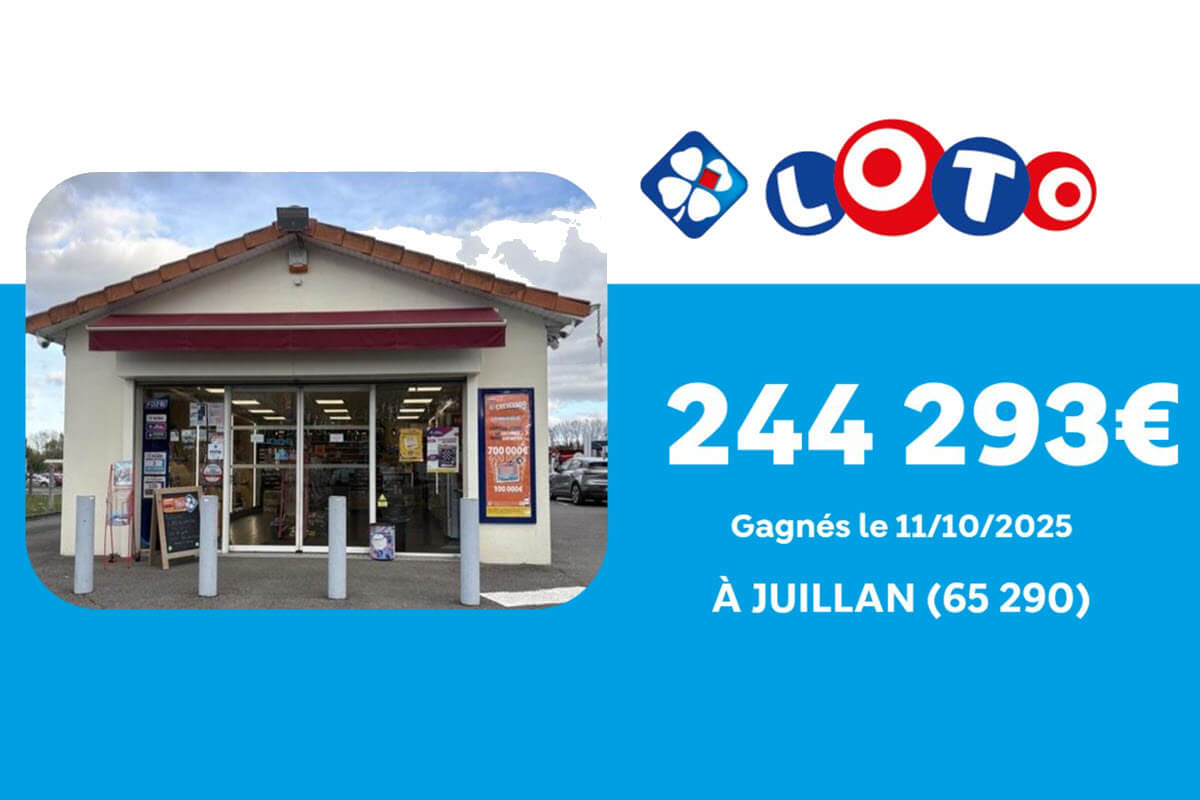 Loto FDJ : il décroche 244 293 € à côté de Tarbes, 5 bons numéros, tout près du jackpot