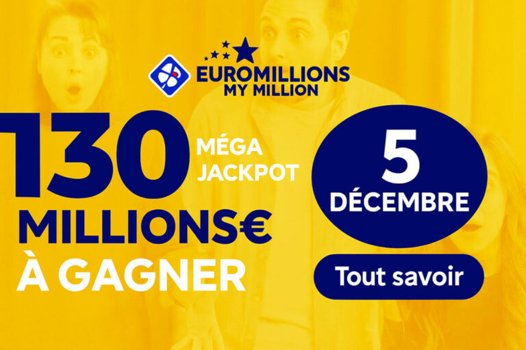EuroMillions : nouveau mega jackpot de 130 millions d’euros vendredi 5 décembre, comment participer ?