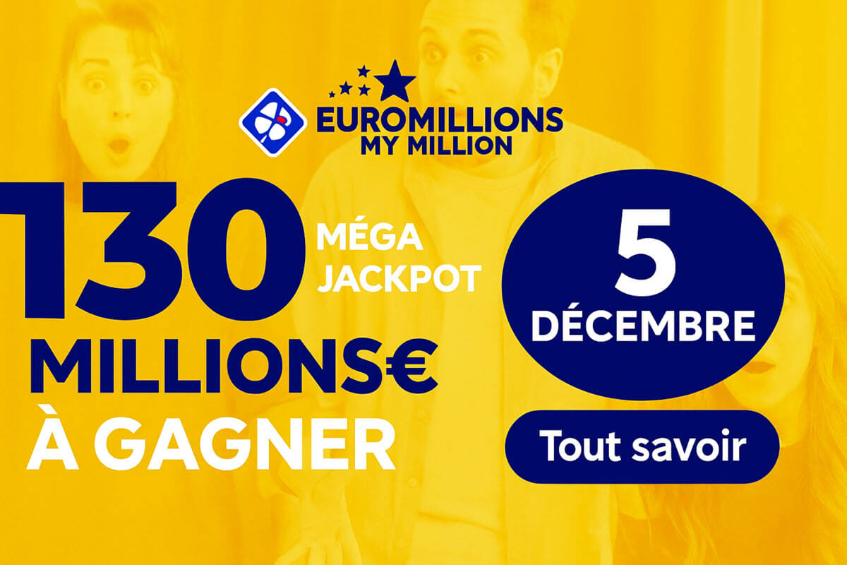 EuroMillions : nouveau mega jackpot de 130 millions d'euros vendredi 5 décembre, comment participer ?