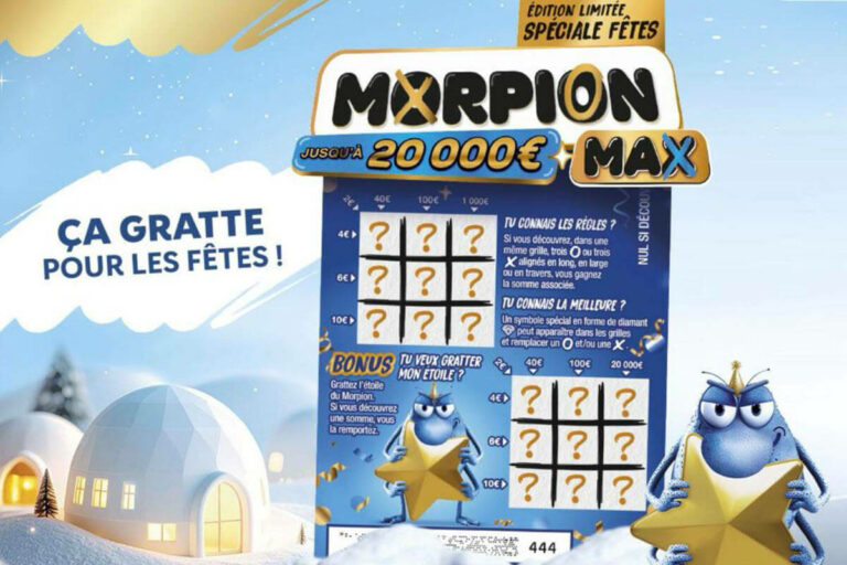 FDJ : Morpion Max, le nouveau jeu de grattage en version limitée au jackpot de 20 000€