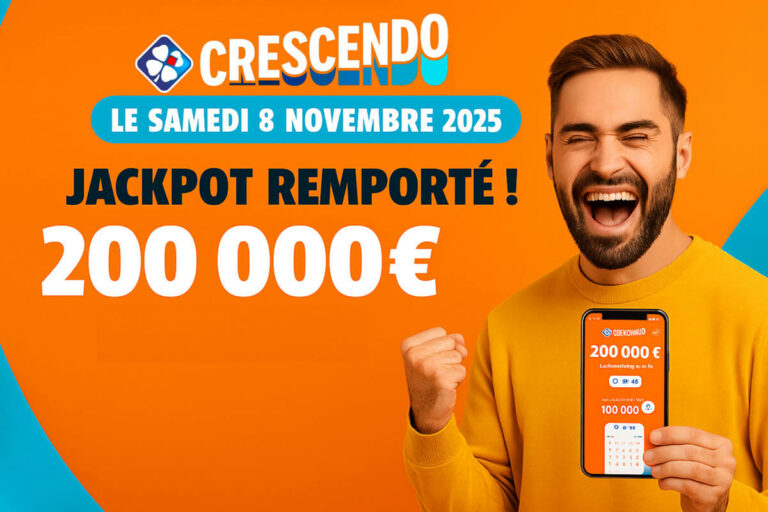 Crescendo FDJ : premier gagnant et premier jackpot remporté dès le 2e tirage pour 200 000€