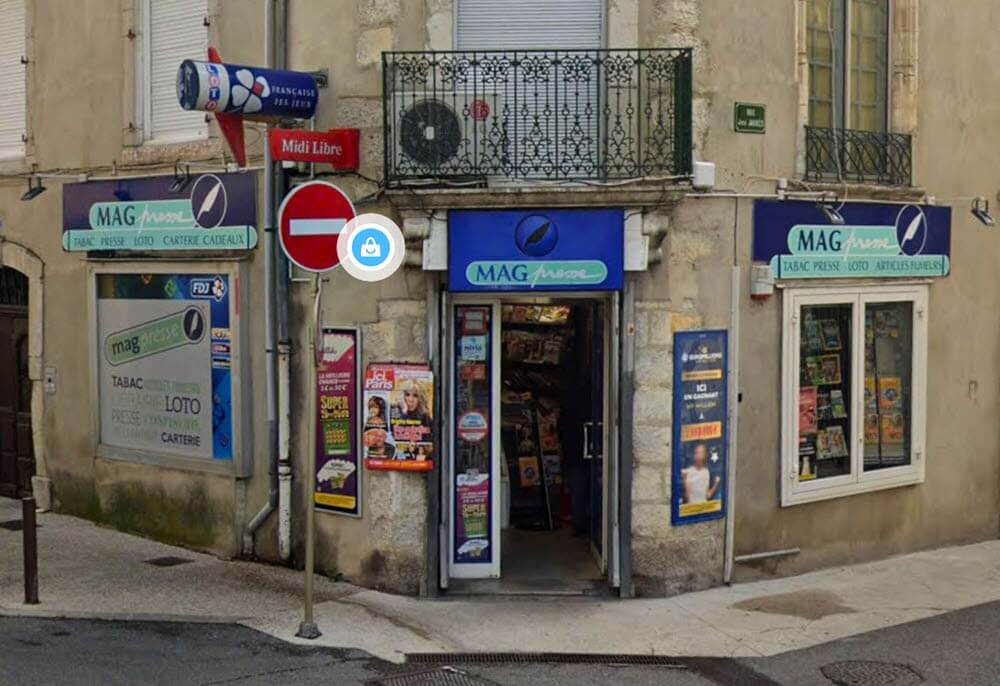 Tabac le Boulet à Ganges dans l'Hérault qui a vendu le ticket gagnant CASH à 500 000€