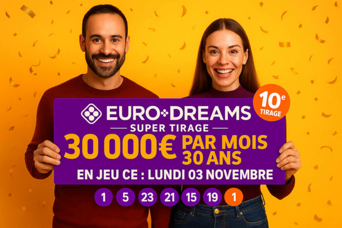 Résultat EuroDreams du lundi 3 novembre 2025 : découvrez les numéros gagnants du tirage