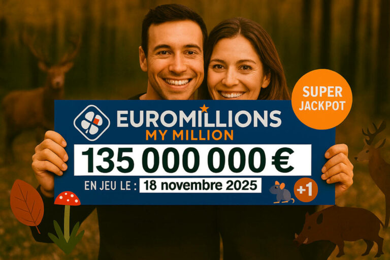 Tirage EuroMillions du mardi 18 novembre 2025 : super jackpot de 135 millions d’euros, nos pronostics pour aujourd’hui