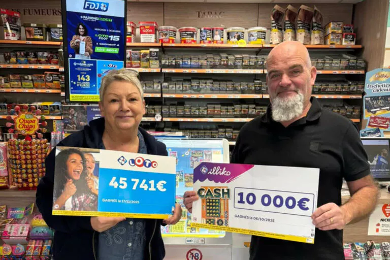 FDJ : CASH et Loto, deux gagnants coup sur coup dans le même commerce de Laruscade en Gironde