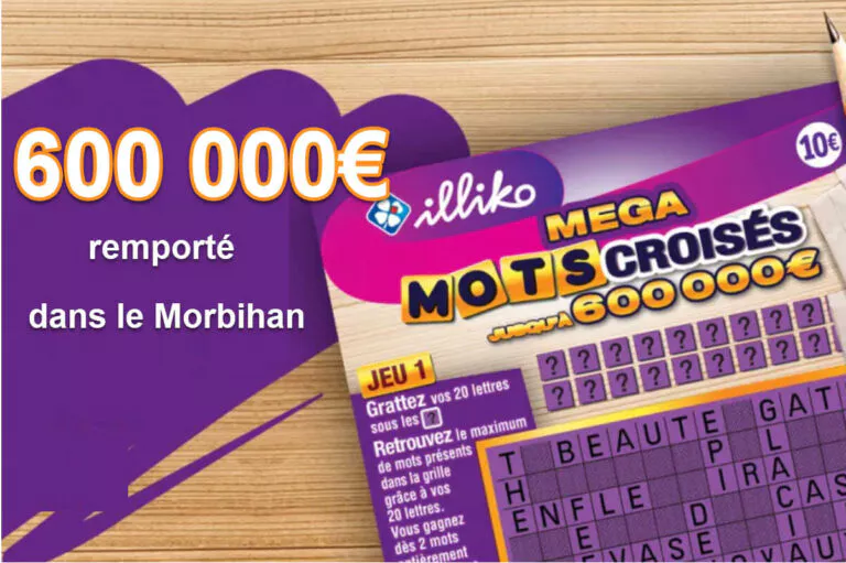 FDJ : « c’est un bien joli cadeau de Noël », un breton gagne 600 000 € au Mega Mots Croisés dans le Morbihan