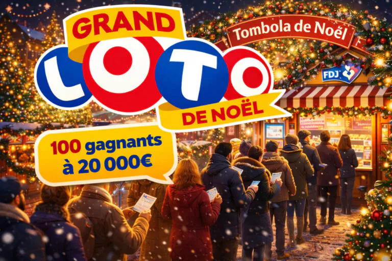 Grand Loto de Noël : 2 millions d&rsquo;euros garantis à la tombola qui fera 100 gagnants à 20 000€ chacun