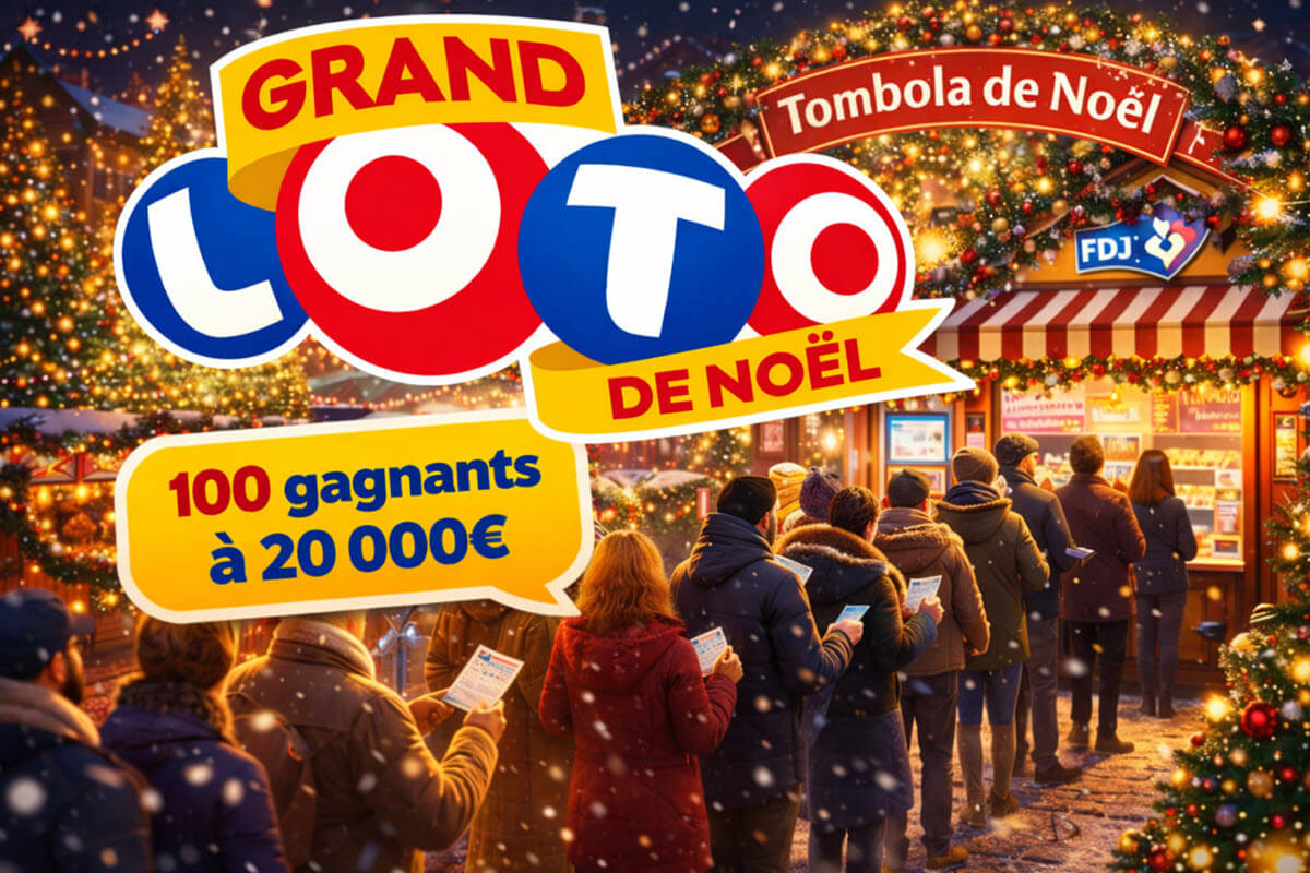 Grand Loto de Noël : 2 millions d'euros garantis à la tombola qui fera 100 gagnants à 20 000€ chacun